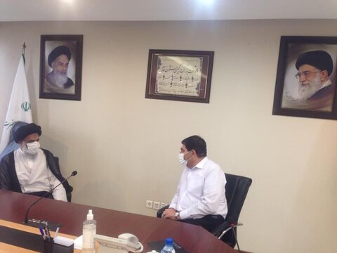 حجت‌الاسلام‌والمسلمین موسوی فرد در دیدار با رئیس ستاد اجرایی فرمان امام