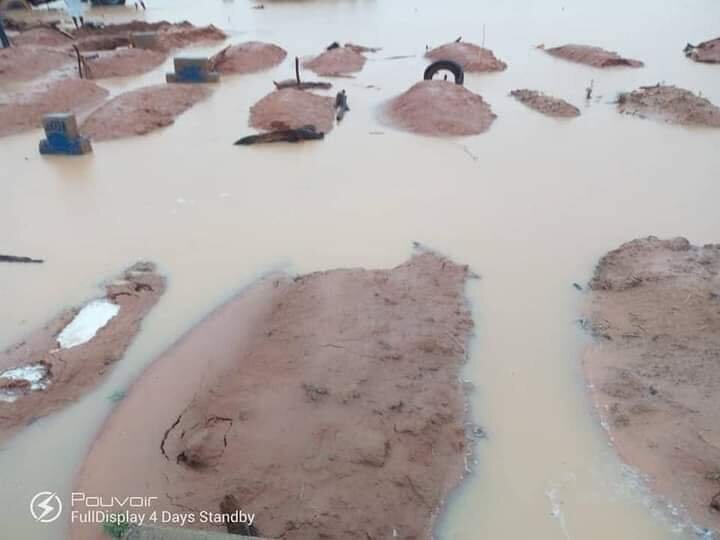 تخریب قبرستان‌های ایالت یوبو نیجریه بر اثر سیلاب +تصاویر