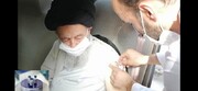 आयतुल्लाहिल उज़मा अलवी गुर्गानी ने ईरानी वैक्सीन "बरकत" की पहली डोज़ ली