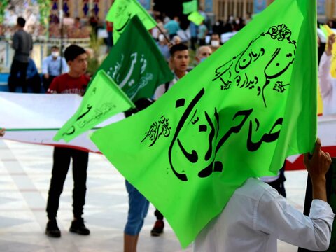 تصاویر جشن و کاروان شادی و تجدید عهد با ولایت در صحن هلال بن علی (ع) اران وبیدگل