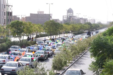کاروان خودرویی جشن غدیر در کاشان