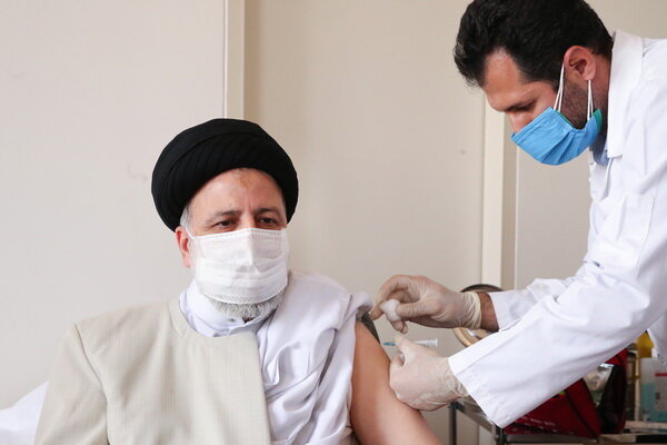 رئیس جمهور واکسن ایرانی کرونا را دریافت کرد + عکس