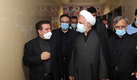 بازگشایی بیمارستان امام خمینی (ره) البرز به مراکز درمانی بیماران کرونایی‌ با حضور رئیس دستگاه قضا