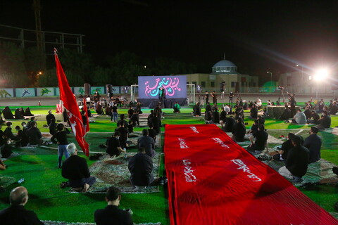 تصاویر / مراسم عزاداری شب پنجم ماه محرم در ورزشگاه حیدریان قم