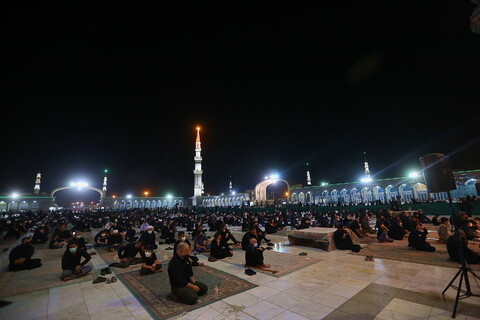 تصاویر/ مراسم عزاداری شب ششم محرم در مسجد مقدس جمکران