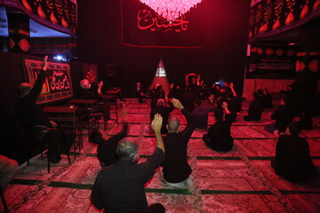 تصاویر/ مراسم عزاداری در مسجد امام سجاد(ع) پردیسان