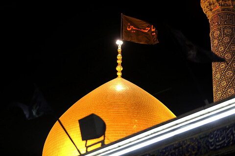 تصاویر/ حال وهوای حرم کریمه اهل بیت (ع) در شب تاسوعای حسینی