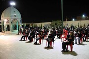 تصاویر/ مراسم شب عاشورا در جوار شهید گمنام پردیس دانشگاه علوم پزشکی یزد
