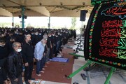 عزاداران حسینی در جای جای استان یزد نماز ظهر عاشورا را اقامه کردند