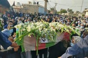 مراسم تشییع و تدفین شهید امنیت "مالک رسولی نیک" در الهایی برگزار شد + عکس