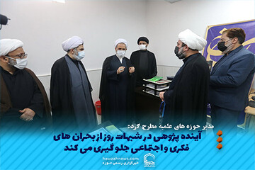 عکس نوشت | آینده پژوهی در شبهات روز از بحران های فکری و اجتماعی جلوگیری می کند