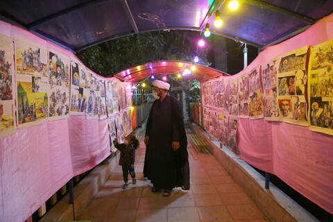 تصاویر / رونمایی از کوچه هنرمند جهادگر و سومین شب مراسم عزاداری هیئت هنر و رسانه