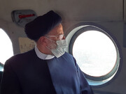تصاویر/ بازدید هوایی رئیس جمهور از منطقه دشت آزادگان و هورالعظیم