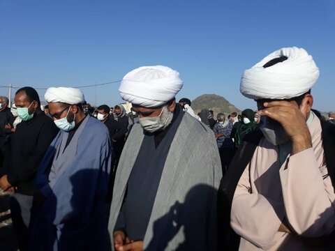 گزارش تصویری/مراسم خاکسپاری حجت الاسلام والمسلمین جهانگیری مدیر حوزه علمیه خواهران استان هرمزگان