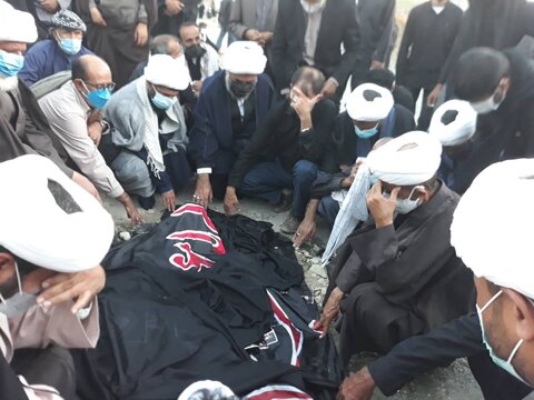 گزارش تصویری/مراسم خاکسپاری حجت الاسلام والمسلمین جهانگیری مدیر حوزه علمیه خواهران استان هرمزگان