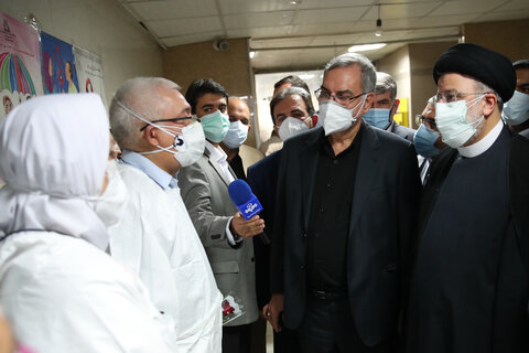بازدید سرزده رئیس جمهور از بیمارستان رازی اهواز