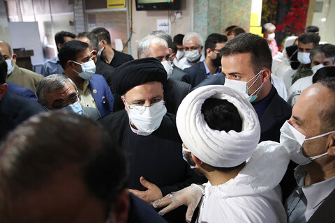 تصاویر/ بازدید رئیس جمهور از بیمارستان رازی اهواز