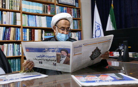 تصاویر/ بازدید رئیس سازمان نشر آثار و ارزش‌های مشارکت روحانیت در دفاع مقدس
