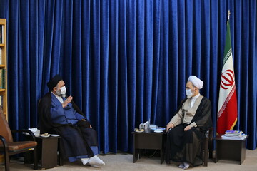 تصاویر/ دیدار رئیس عقیدتی سیاسی ناجا با آیت الله اعرافی