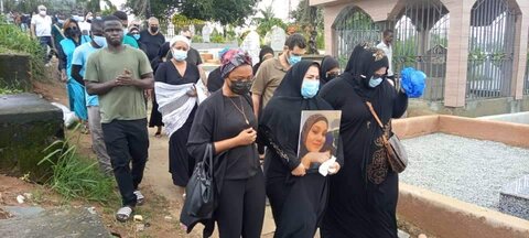 تدفین مبلغه شیعه در کشور ساحل عاج