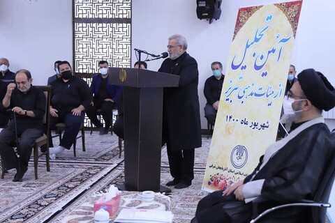 تصاویر / مراسم تجلیل از هیئت های حسینی تبریز