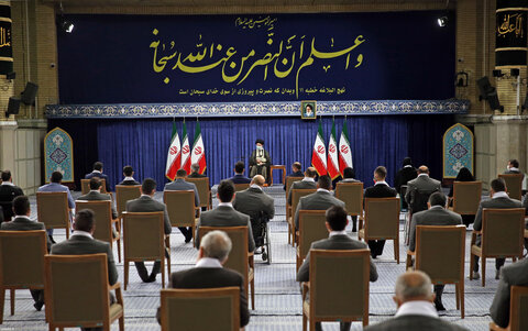 دیدار قهرمانان المپیک و پارالمپیک ایران در بازی‌های ۲۰۲۰ توکیو با رهبر معظم انقلاب
