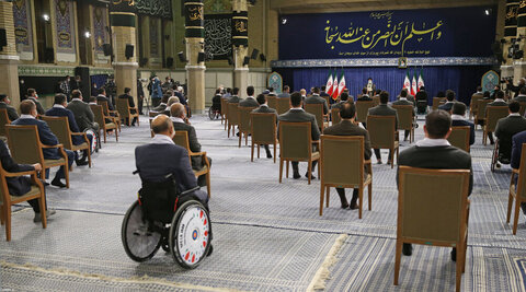 بالصور/ لقاء أبطال إيران في مباريات أولمبياد وبارا-أولمبياد طوكيو 2020 مع الإمام الخامنئي