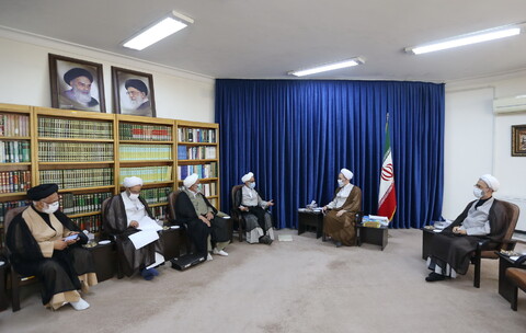 تصاویر/ دیدار اعضای شورای عالی بسیج با آیت الله اعرافی