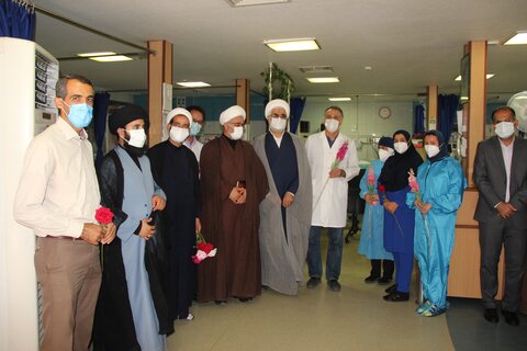 تجلیل از کادر درمان ومدافعان سلامت در مرکز درمانی بو علی سینای قزوین