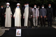 تصاویر/ رہبر انقلاب اسلامی نے عالم ربانی آیت اللہ حسن زادہ آملی کی نماز جنازہ پڑھائی