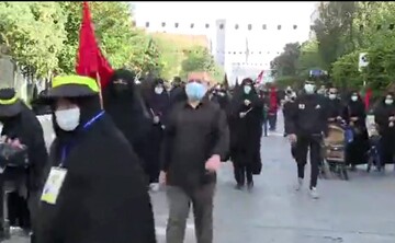 فیلم | راهپیمایی جاماندگان اربعین در تهران