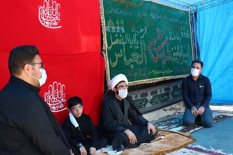 تصاویر| بازدید مدیر حوزه علمیه فارس از مواکب حسینی در بین الحرمین شیراز
