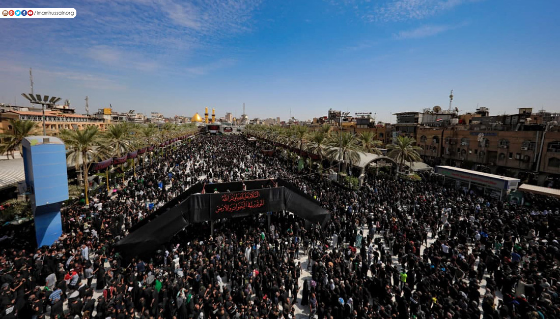 بالصور/ الزائرون في كربلاء يؤدون مراسيم زيارة الاربعين ويجددون العهد لادامة المشاركة في الاعوام القادمة