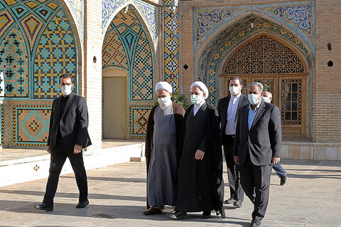 تصایور / سفر رئیس قوه قضاییه به استان قزوین