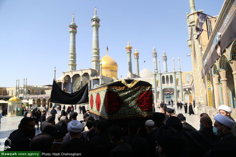 بالصور/ تشييع جثمان آية الله السيد محمد رجائي الموسوي بقم المقدسة