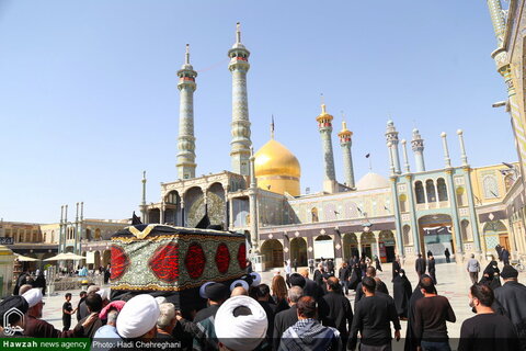 بالصور/ تشييع جثمان آية الله السيد محمد رجائي الموسوي بقم المقدسة