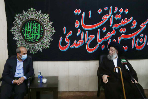 تصاویر/ دیدار رئیس رسانه ملی با آیت الله موسوی جزایری