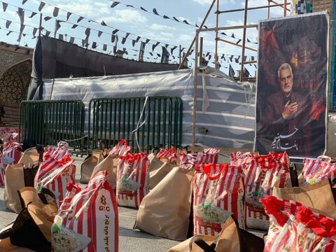 تصاویر / توزیع 2500 بسته معیشتی در قالب رزمایش مومنانه اداره اوقاف قزوین