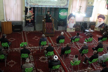تصاویر | مراسم عزاداری شهادت امام رضا(ع) در مدرسه علمیه آیت الله آخوند(ره) همدان