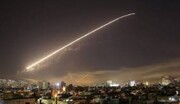 مقابله پدافند هوایی سوریه در برابر تجاوز اسرائیلی در حومه حمص