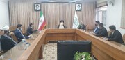 دیدار وزیر ورزش و جوانان با آیت الله حسینی بوشهری