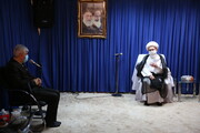 تصاویر/ دیدار وزیر ورزش با آیت الله العظمی نوری همدانی