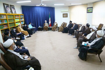 تصاویر / دیدار اعضای ستاد امر به معروف و نهی از منکر کشور با آیت الله اعرافی