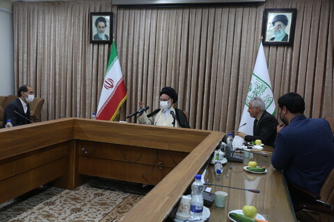 تصاویر/ دیدار وزیر ورزش با آیت الله حسینی بوشهری