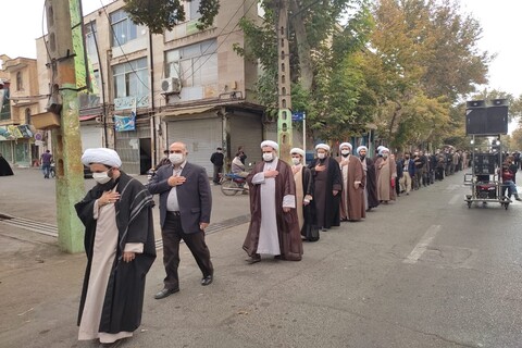 تصاویر/ برگزاری عزاداری خیابانی در خوی به مناسبت شهادت امام حسن عسکری (ع)