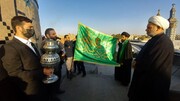 پرچم گنبد حرم هلال بن علی(ع) تعویض شد