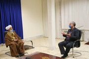 تصاویر / دیدار وزیر بهداشت با آیت الله العظمی جوادی آملی