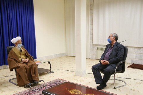 تصاویر / دیدار وزیر بهداشت با آیت الله العظمی جوادی آملی