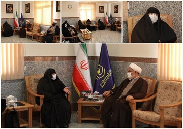 دیدار رئیس سازمان نشر آثار و ارزش‌های مشارکت زنان در دفاع‌ مقدس با مدیر حوزه‌های علمیه خواهران