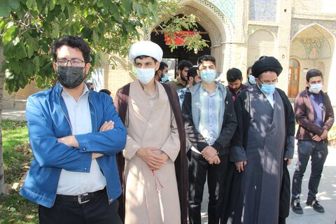 تصاویر / اساتید وطلاب حوزه علمیه قزوین جنایات داعش در افغانستان را محکوم کردند